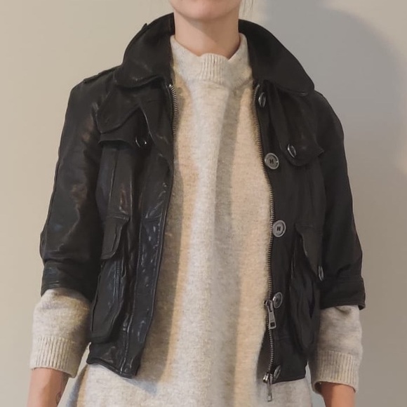 Burberry Brit calf leather jacket - Picture 2 of 5